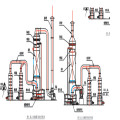 Entfernen von NOx Fiberglas Denitration Towers Rauchgasentsalzung